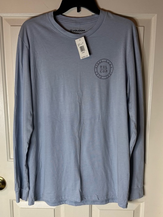 Other - Men’s Long Sleeve Volcom T-Shirt Lt Blue SZ L NWT